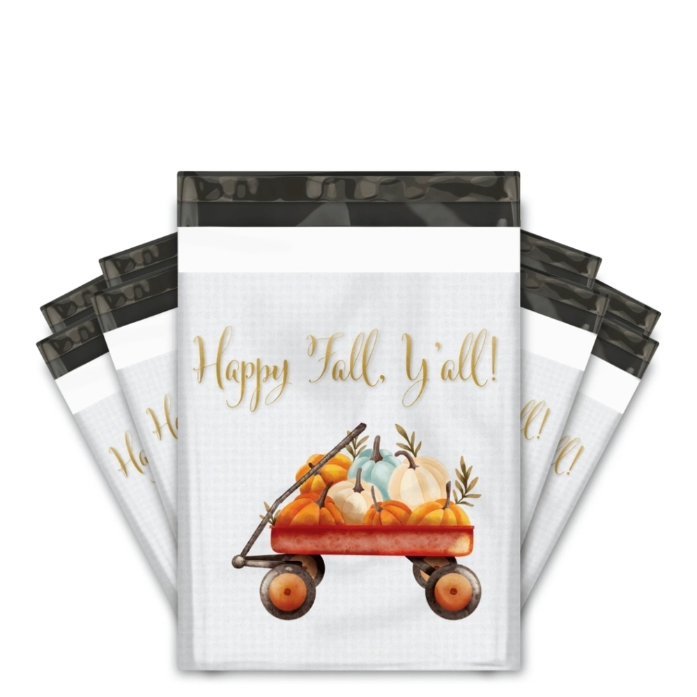 10ct Happy Fall Poly Mailers